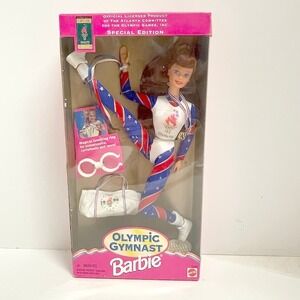 1996 Olympic Gymnast Barbie Doll Special Edition Atlanta Games Mattel